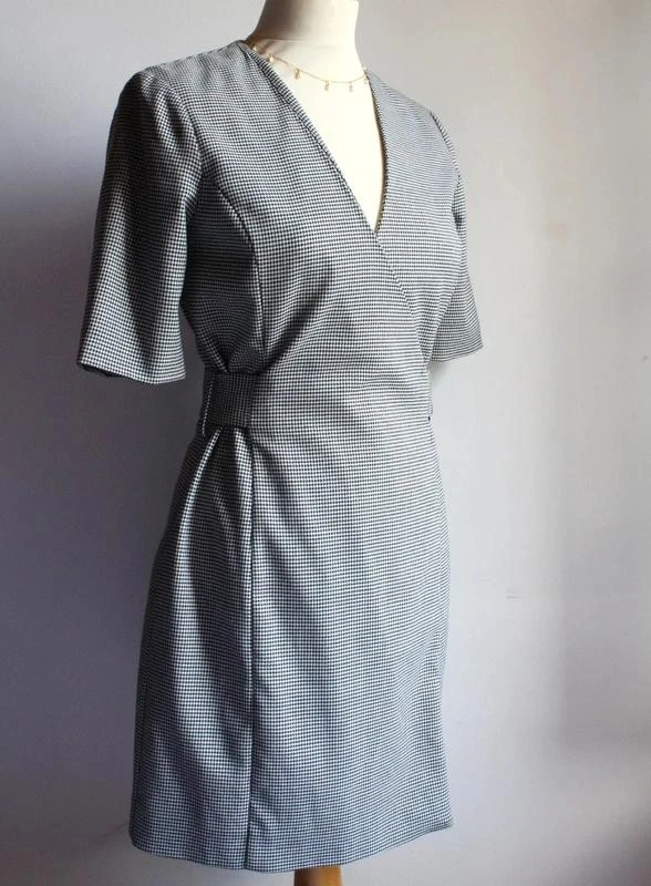 Black and white houndstooth Mango dress – photo 2